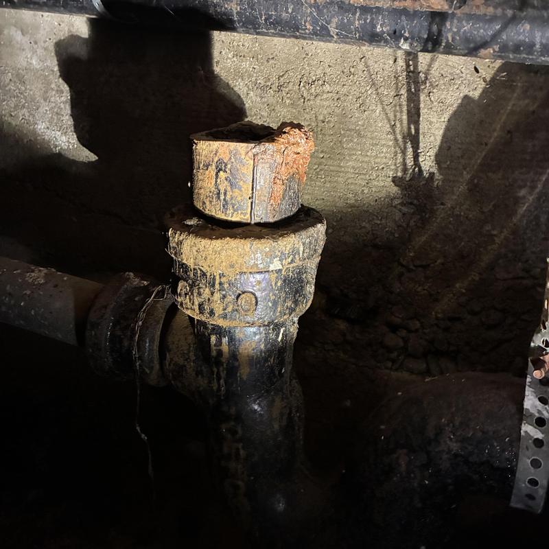 Detailed view of Sewer Services setup by Heise's Plumbing