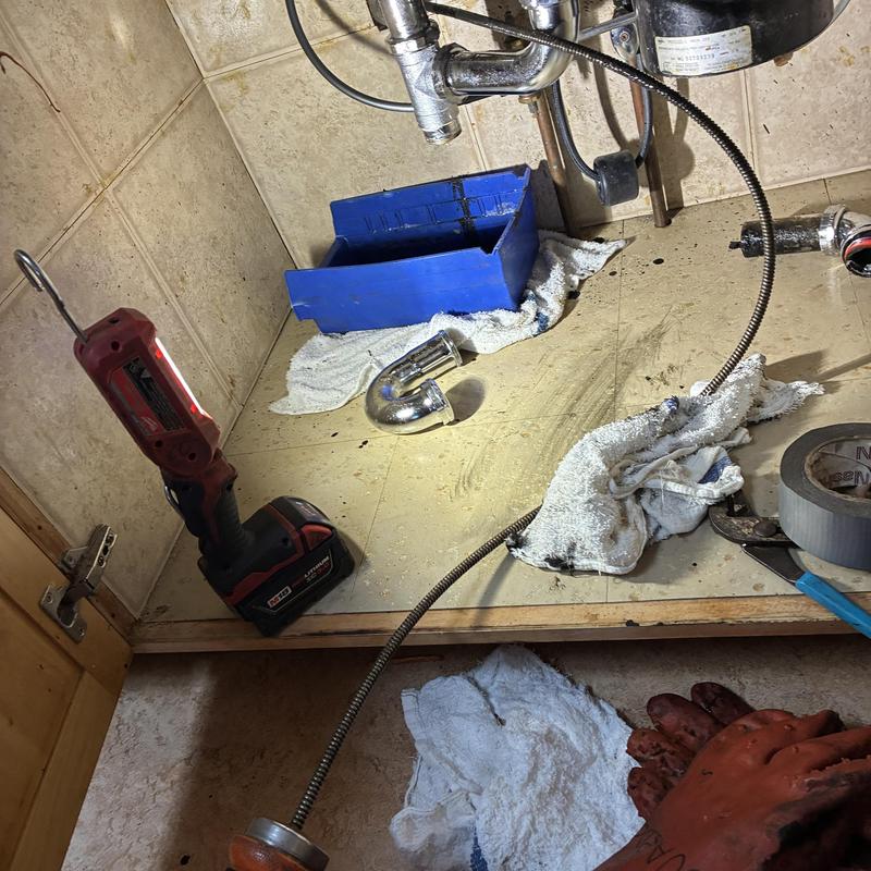 Detailed view of Drain Cleaning setup by Heise's Plumbing