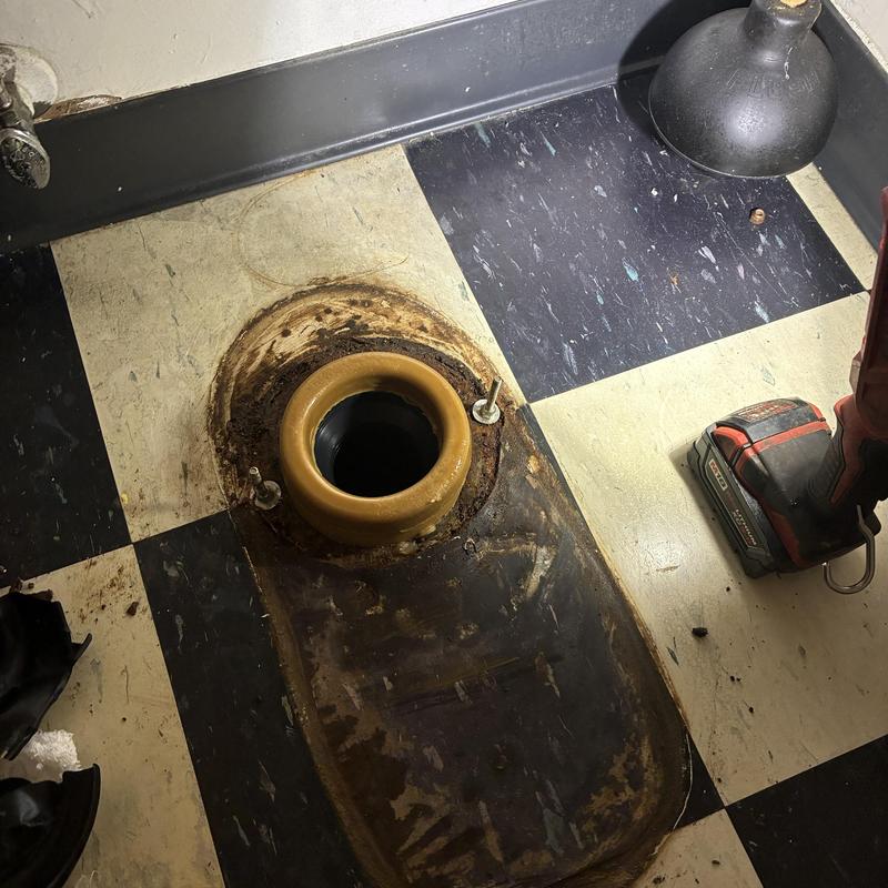 Detailed view of Leak Repair setup by Heise's Plumbing