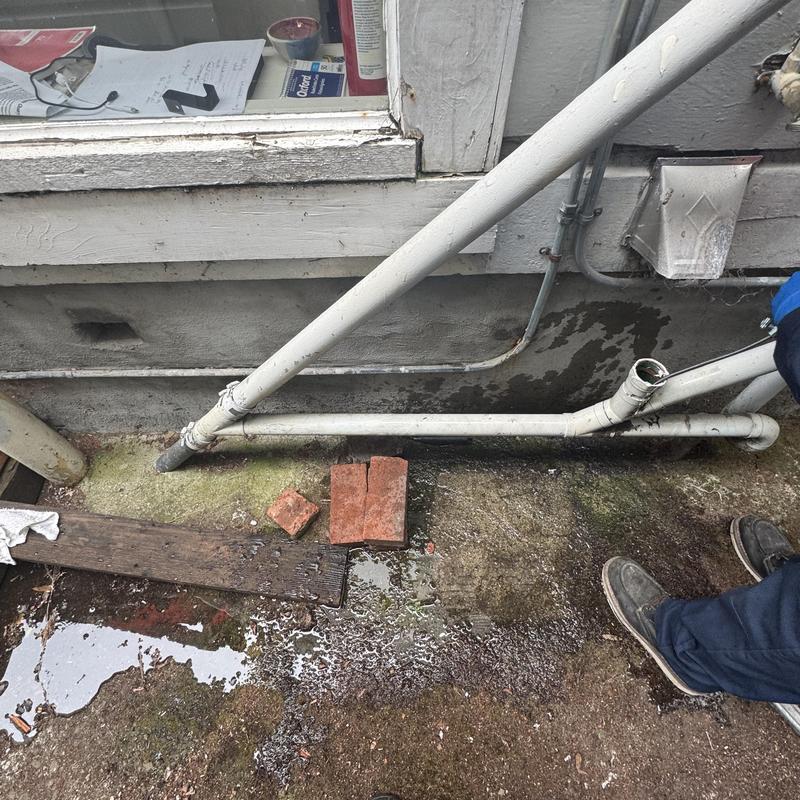 Detailed view of Drain Cleaning setup by Heise's Plumbing