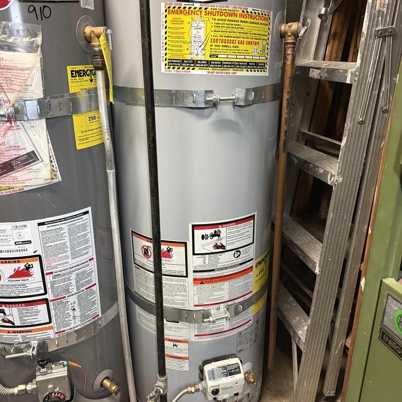 Detailed view of Water Heaters setup by Heise's Plumbing