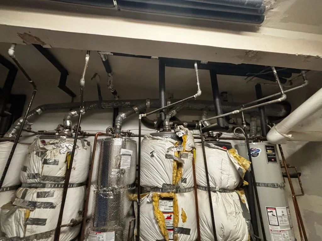 Detailed view of Water Heater Installation setup by Heise's Plumbing