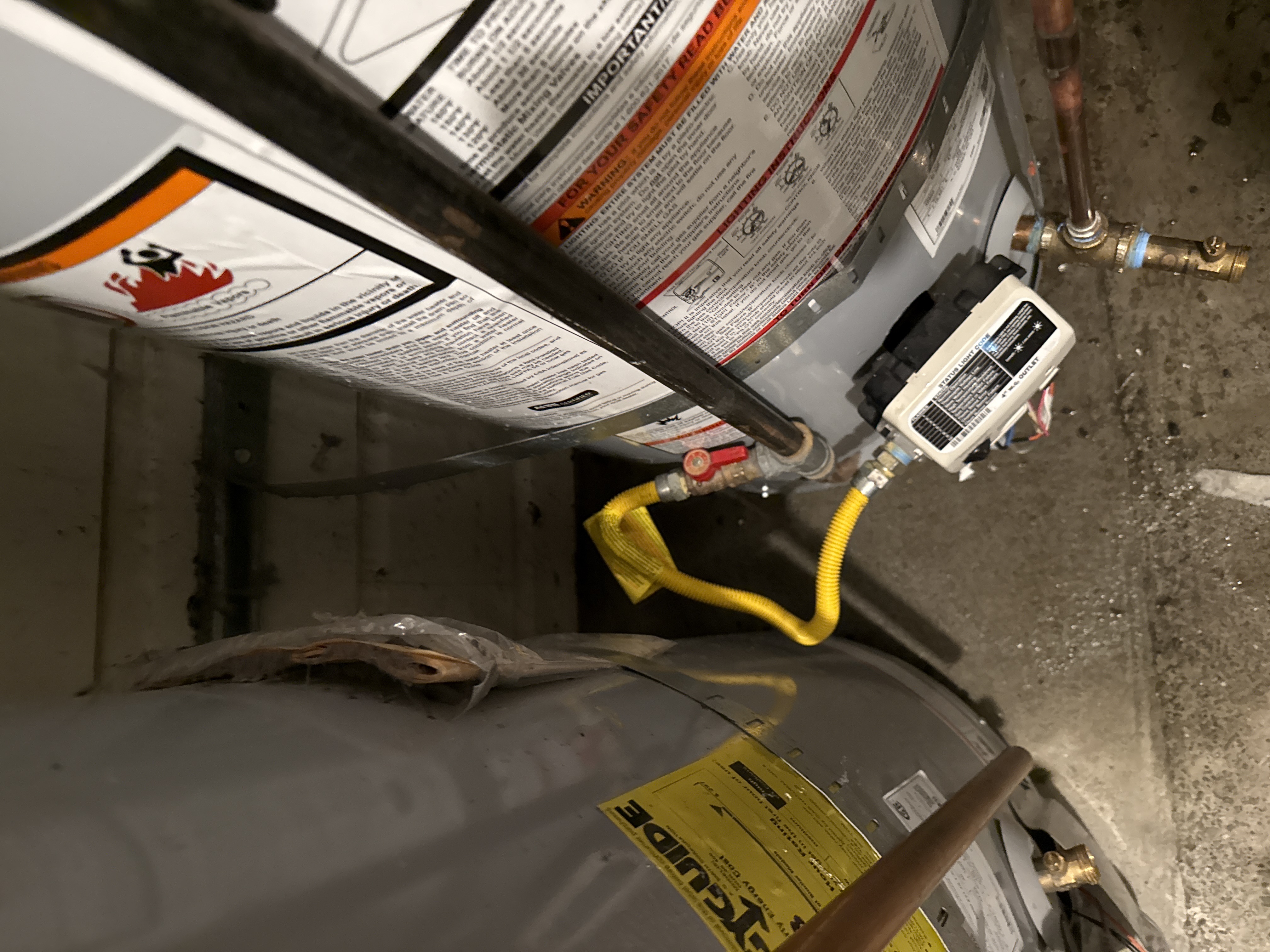 AO Smith 40-gallon water heater installation in San Francisco