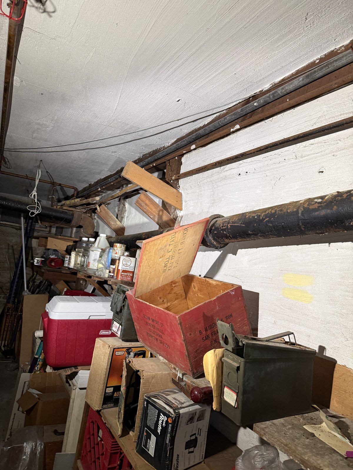 Detailed view of Cast Iron Sewer Pipe Repair setup by Heise's Plumbing