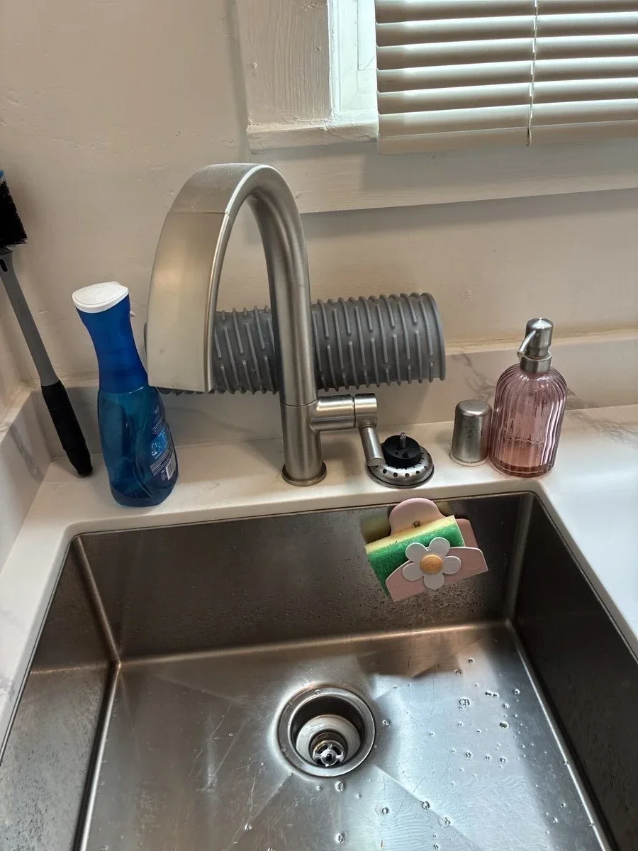 Restored water flow after faucet replacement
