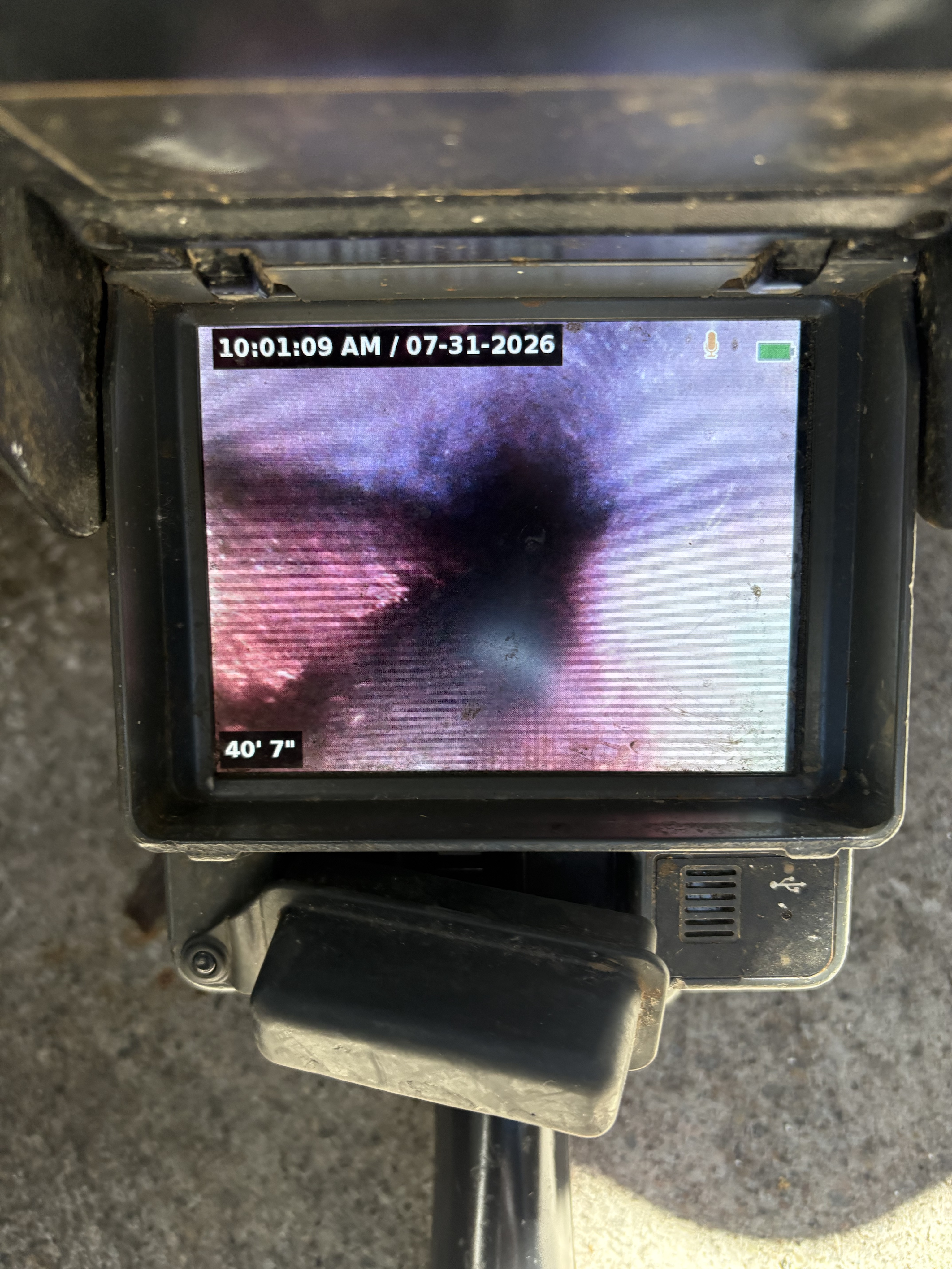 Detailed view of Hydro Jetting & Sewer Camera Inspection setup by Heise's Plumbing