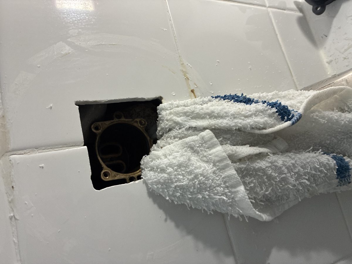 Detailed view of Kohler Faucet Cartridge Replacement setup by Heise's Plumbing