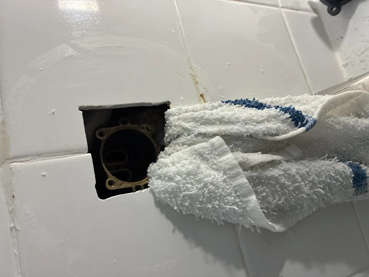 Detailed view of Kohler Faucet Cartridge Replacement setup by Heise's Plumbing