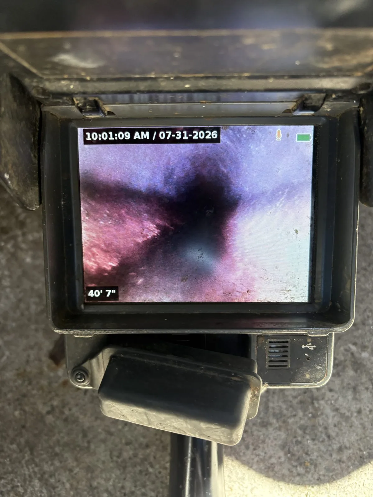 Detailed view of Sewer Camera & Hydro Jetting setup by Heise's Plumbing