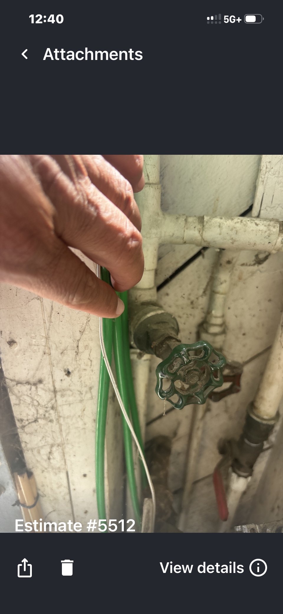 Technician inspecting cleanout and plumbing pipes in Palo Alto