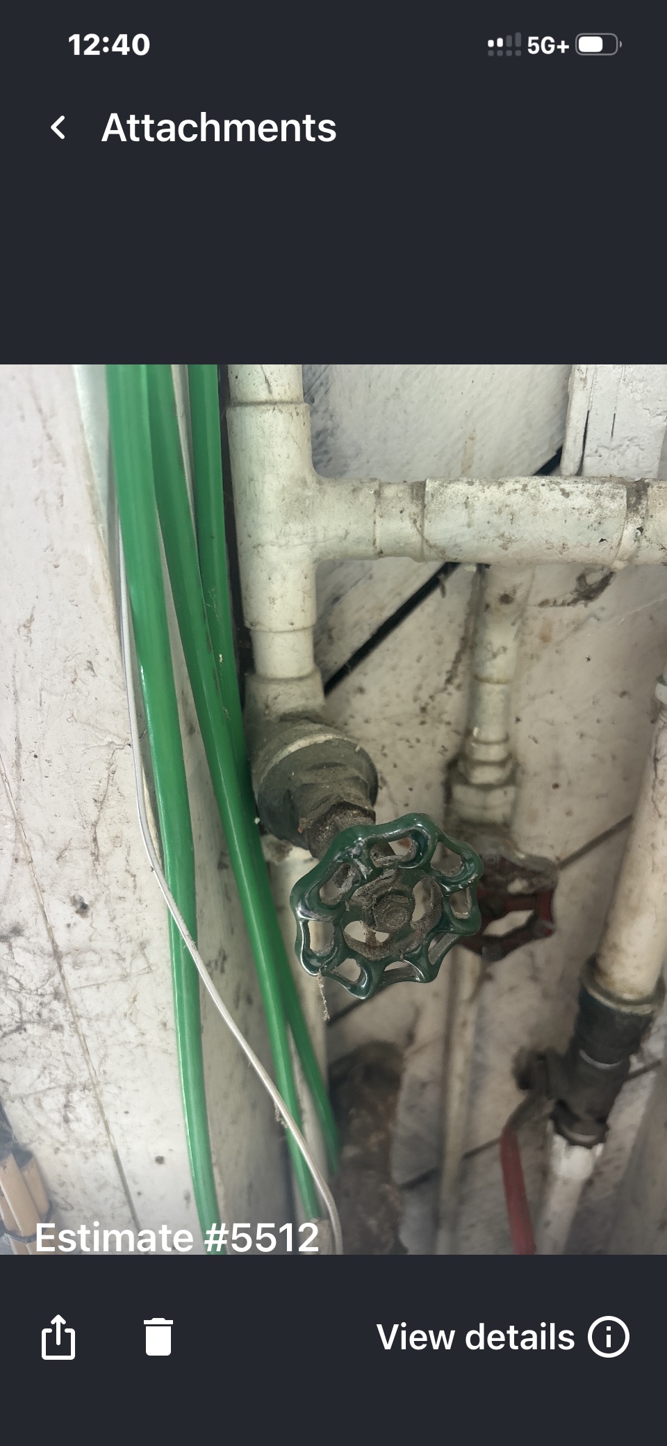 Detailed view of Main Water Shutoff Valve Replacement setup by Heise's Plumbing