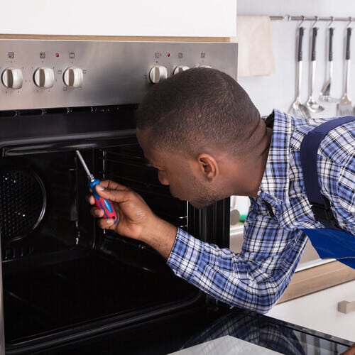 Oven and range appliance repair service by Heise's Plumbing in San Francisco