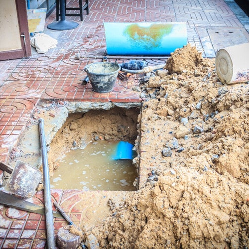 Underground yard leak detection and repair service by Heise's Plumbing in San Francisco