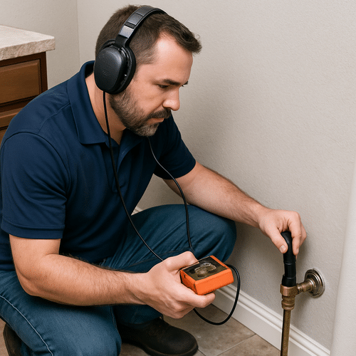 Water leak detection and testing service by Heise's Plumbing in San Francisco